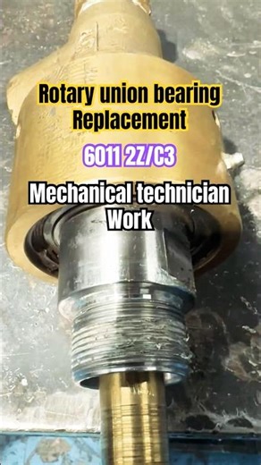 Rotary union bearing replacement #mechanic #shorts