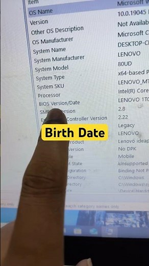 How to Know Laptop Birth Date in Windows 11, For Shortcut Keys?#macnitesh#keyboardtricks#2025short