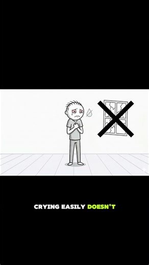 Psychology Reveals the Truth About Crying Easily #brainscience #relatable #shorts #viral