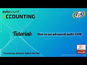 Tutorial: How to use advanced multi-UOM