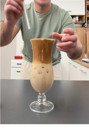 Good morning ☀️ Today I dreamed about making coffee with peanut butter ☕🥜 So as soon as I woke up, I decided to turn this dream into reality 😍✨ #foruyou #coffee #forupage #viral #HomeCafe