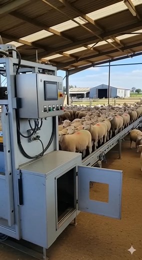 Magical fully automatic sheep shearing production line | Lynn Rogers | Facebook