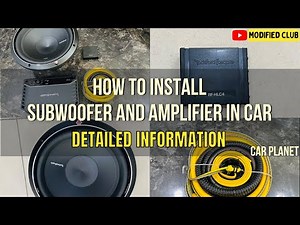 How to Install Music System in Car | Installing Car Subwoofer and Amplifier in Car | Modified Club