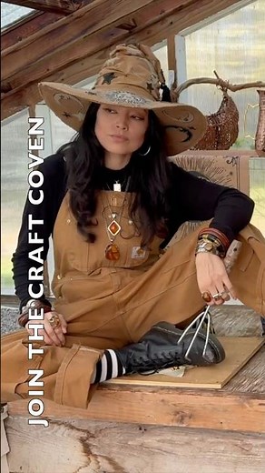 DIY Witch Hat From Scratch 🎃 Upcycle Old Clothes Tutorial