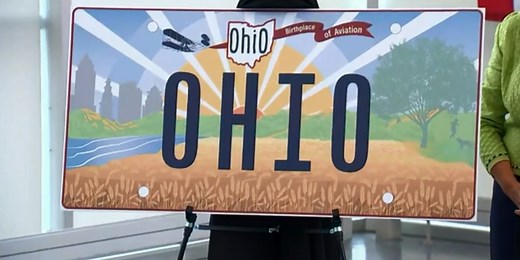 Ohio corrects mistake on state’s new license plate