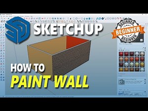 Sketchup How To Paint Wall