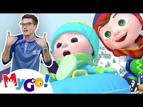 Winter Fun in the Snow ❄️☃️| Christmas with @CoComelon | MyGo! Sign Language For Kids | ASL