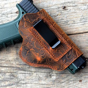 Genuine Leather Gun Holster Hunting IWB Holster Ruger Security-9 Rxm Smith & Wesson SD9 VE PSA Dagger Compact - Etsy