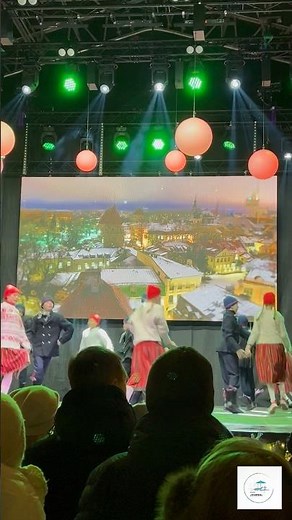 Estonian Folk Dance Under the Winter Lights | Christmas Market 2025 #TallinnChristmasMarket 💃🎄