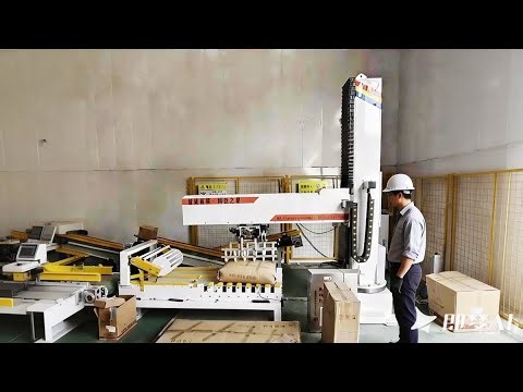 Fresh Single Column Palletizer Line in Action | Full Packaging Line Demo