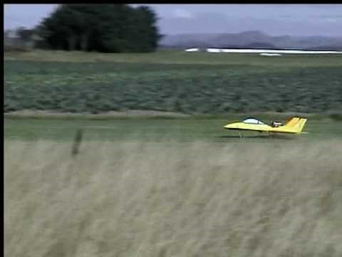 Jet model airplane crash