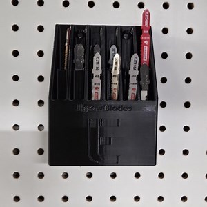 Jigsaw Blade Holder – Pegboard or Wall Mount – 12 Slot Organizer - Etsy