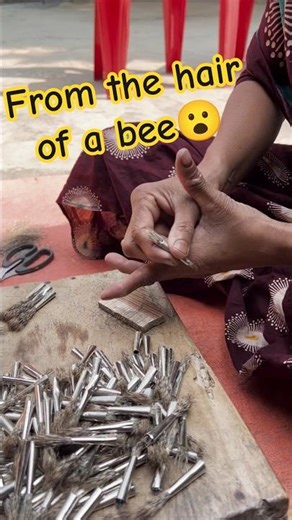 Handmade Paint Brush from Natural Fiber #shorts #viral #trending