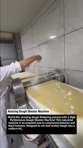 Amazing Dough Sheeter Machine | Industrial Pastry Dough Rolling Process | Bakery Automation
