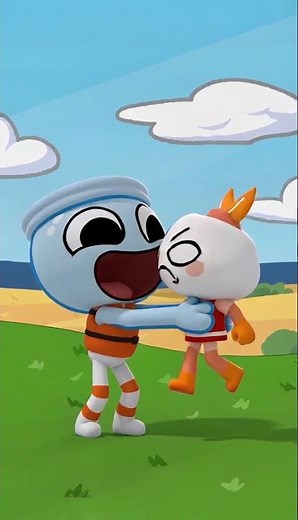 Finn SWALLOWS Shrimpo and he pops out in a fishbowl! - Dandy's World Vore