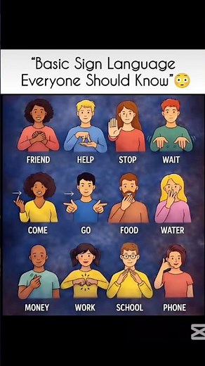 "Basic Sign Language Everyone Should Know"🫨