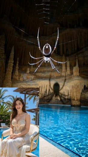 The Spider That Lives in Dark Caves 🌑🕷️ #CaveOrbWeaverSpider