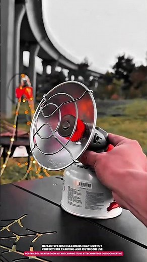Portable Gas Heater 1300W Butane Camping Stove Attachment for Outdoor Heating