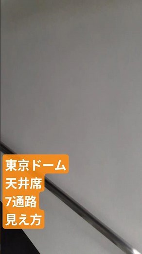 東京ドーム 天井席 7通路 見え方 32段 40番代 嵐 SnowMan 等のコンサートの参考にしてください 最上段 2階席