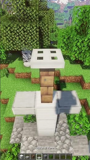 MINECRAFT ⛏ BUILD HACK MEDIEVALE ⚔️ - TUTORIAL #shorts