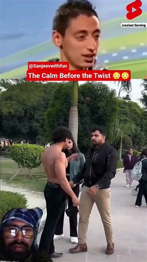 The Calm Before the Twist 😳😳 #funny #trending #viral #shorts #sanjeevwithfun #fun #memes #reaction