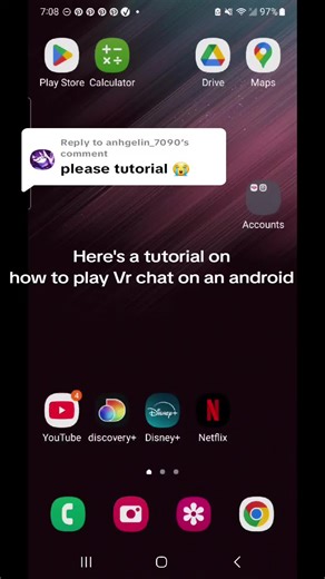 Replying to @anhgelin_7090 This is a tutorial because so many of you guys asked how to play Vr chat on mobile 😭 ----------------------------- #fyppppppppppppppppppppppp #vrchat #fpe #VRchat #mobile #fyp #fypシ