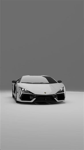 The anatomy of a render.🏎️ Mesh view vs. Final render—which aesthetic goes harder? #3d #lamborghini