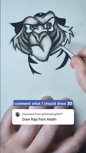 Rajah - Tiger from Aladdin #disney #art #fyp
