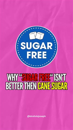 🚫 Think “sugar-free” is better than sugar? Think again. Here’s why: ⚡ Your body still has a glycemic response to sweet tastes—even if it’s labeled sugar-free. ⚡ Artificial sweeteners are often thousands of times sweeter than sugar, which fuels sugar cravings and addiction. ⚡ Many of these additives act as neurotoxins, negatively impacting your brain. 👉 Bottom line: “sugar-free” doesn’t mean healthier. It just means processed differently. Choose real, whole foods to truly support your health. �