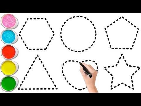 2D Shapes for Kids | Drawing and Coloring Activities | Learn New Shapes | Writing Along Dotted Lines