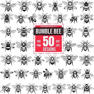Bumble Bee Svg Bundle, Bumble Bee Clipart, Bumble Bee Png, Bumble Bee Dxf, Insect Svg, Bee Illustration, Bee Art, Bee Tattoo Svg, Bee Vector - Etsy