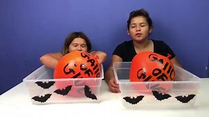 Making Slime With Giant Balloons! Giant Slime Balloon Tutorial Halloween Edition