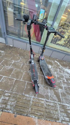 Электросамокаты Ninebot p65 и f3 pro зимой