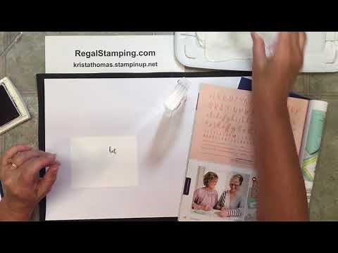 Easiest way to use alphabet stamps, including Stampin’ Up’s Make a Difference alphabet