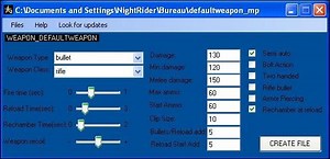 COD2 weapon editor 1.0 file