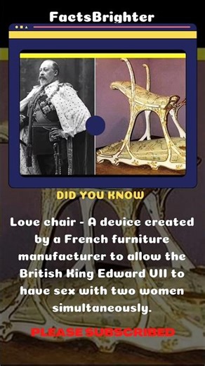Love Chair 😳 | The Shocking Device Made for a British King 👑 #shorts