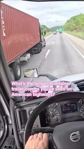 4K POV Truck Driving USA | Overtaking a Container Semi | Smooth Highway Flow #shorts