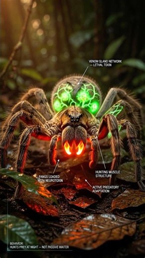 The Most Venomous Spider In The World That Actively Hunts At Night