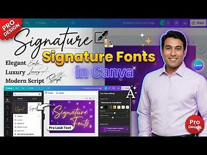 Best Fonts in Canva for Signature | Script & Handwriting Styles