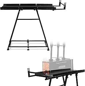 SIMOND STORE Blacksmith Forge Stand - Compatible With Single, Double & Three Burner Propane Forges - 36 Inch Steel Tool Kit Stand for Blacksmithing Starter
