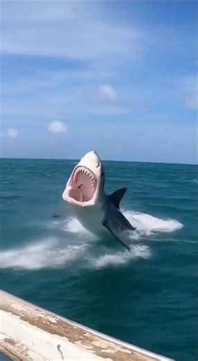 Tiger Shark Leaps Out of Ocean and Snaps a Seagull | Wildlife Moment Caught on Camera