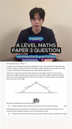 Hard Paper 3 Question A Level Maths Edexcel/ connected particles 🟣 If you’re looking for the practice papers, you can find them on our site (link in bio) 🟣 Join our discord community if you have any questions