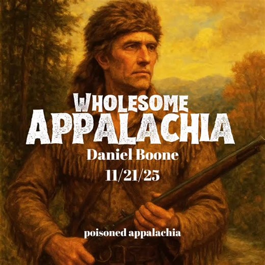 Wholesome Appalachia episode:Daniel Boone out today on all major podcast platforms. #appalachian #podcasting #appalachia #danielboon | Poisoned Appalachia: The Dark Side of Appalachia.