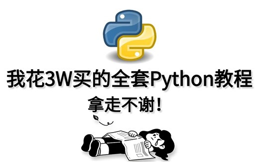 成功上岸！将自己花了三万多买的Python全套教程，整整300集，免费分享给大家，全程干货无废话，从零基础小白到精通Python全栈只要这套就够了！