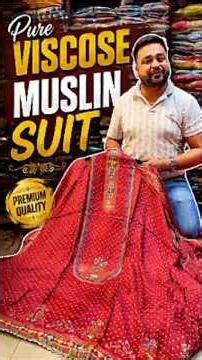 Pure Viscose Mulin Suits | Ladies Suit Wholesale Chandni Chowk Delhi