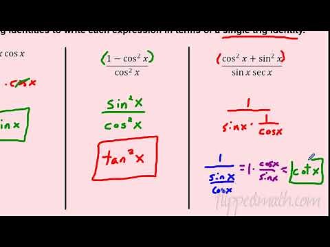 AP Precalculus – 3.12A Equivalent Representations of Trigonometric Functions