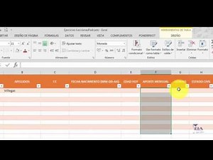 EIA - Excel 3.8 Gestión de datos: Validación de datos