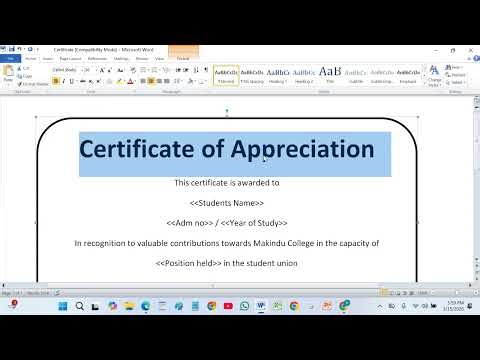 Microsoft Office Word Exercise 7 (Document Mail Merge) by Daniel Maundu