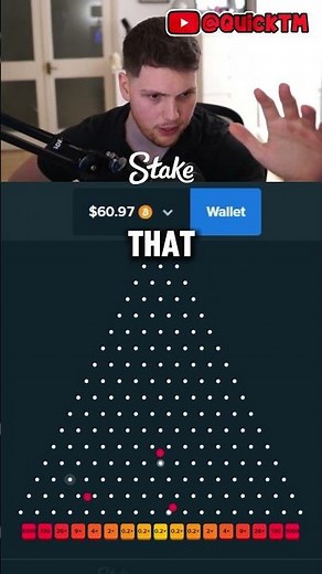 $100 bets on Stake plinko! #quicktmclips #stake #plinko