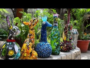 DIY Recycled Garden Art ♻️ Transform Trash into Beautiful Sculptures for Small Spaces